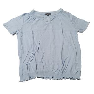 Womens Daisy Fuentes  Size L Baby Blue Pullover Shirt